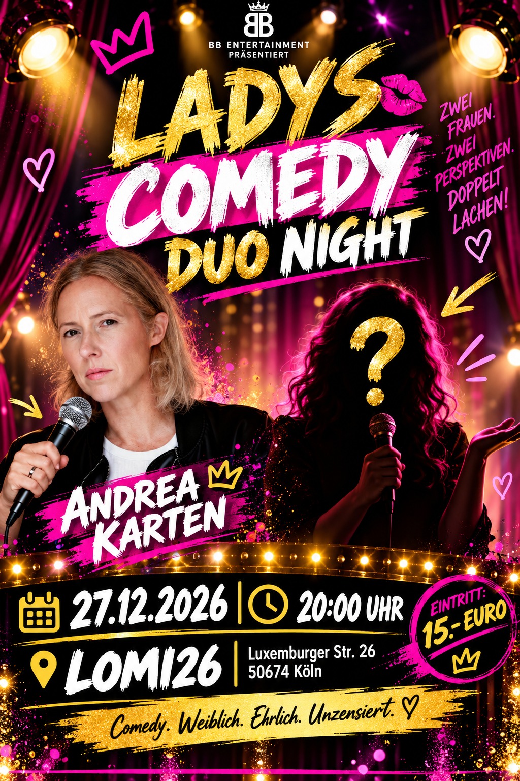Lomi26 Veranstaltungen Dezember 2026 Comedy Köln