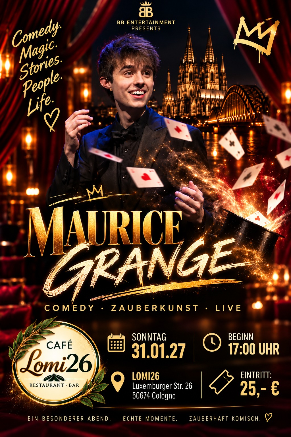 Lomi26 Veranstaltungen Januar 2027 Comedy Köln